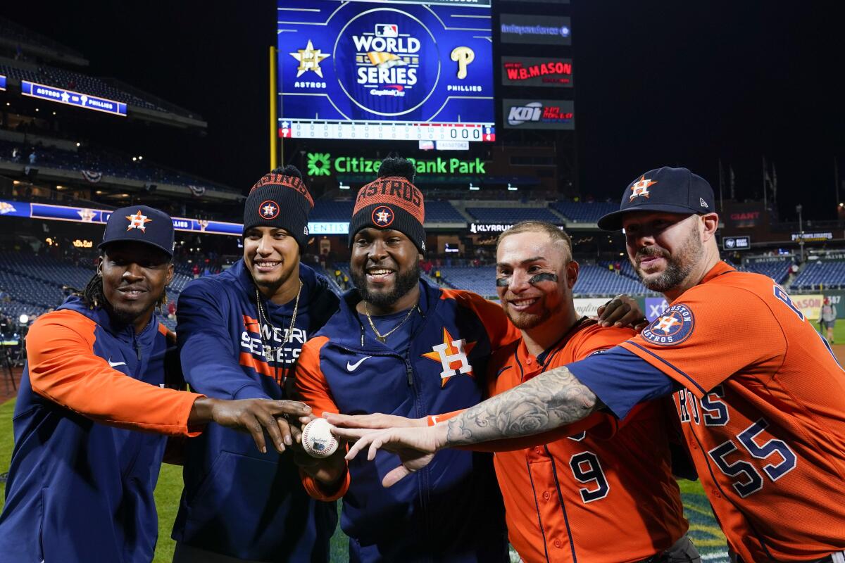 Astros relief pitcher Ryan Pressly on World Series Win! 