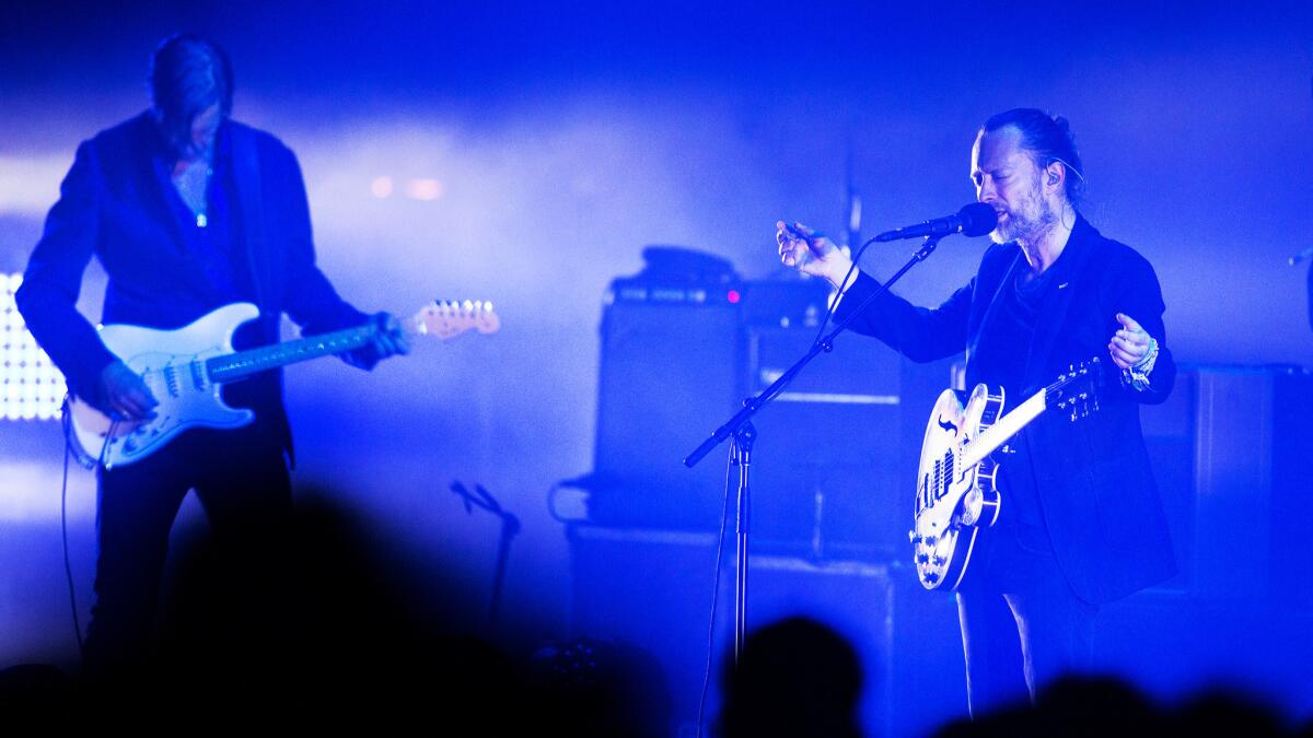 Radiohead, in town for two shows at the Shrine Auditorium, continues to surprise deep into the band's career.