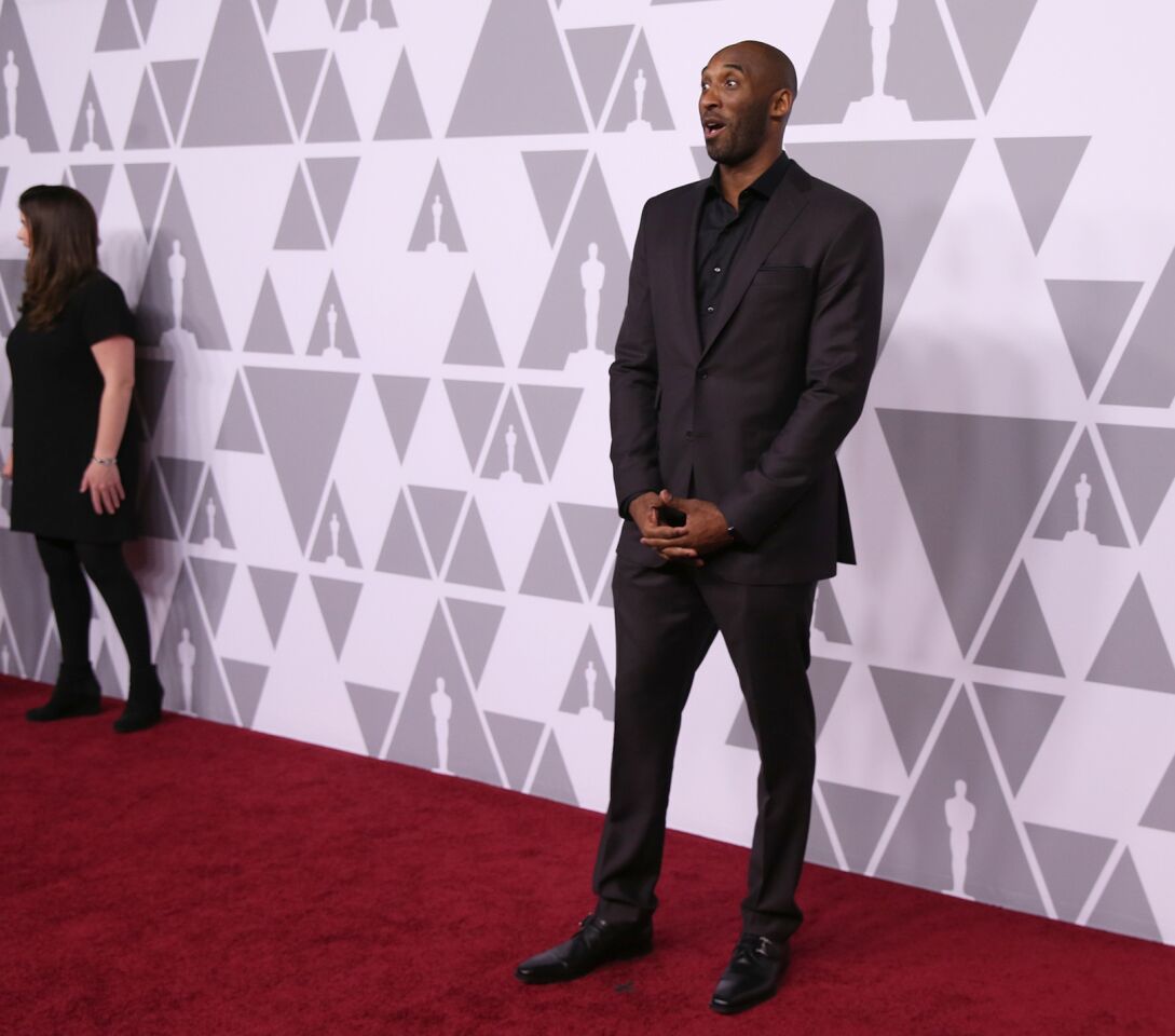 Kobe Bryant at the Oscar luncheon