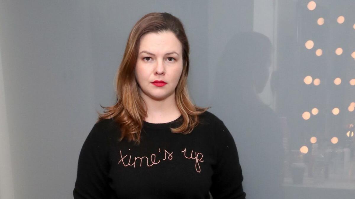 Amber Tamblyn during the 2018 Tribeca Film Festival
