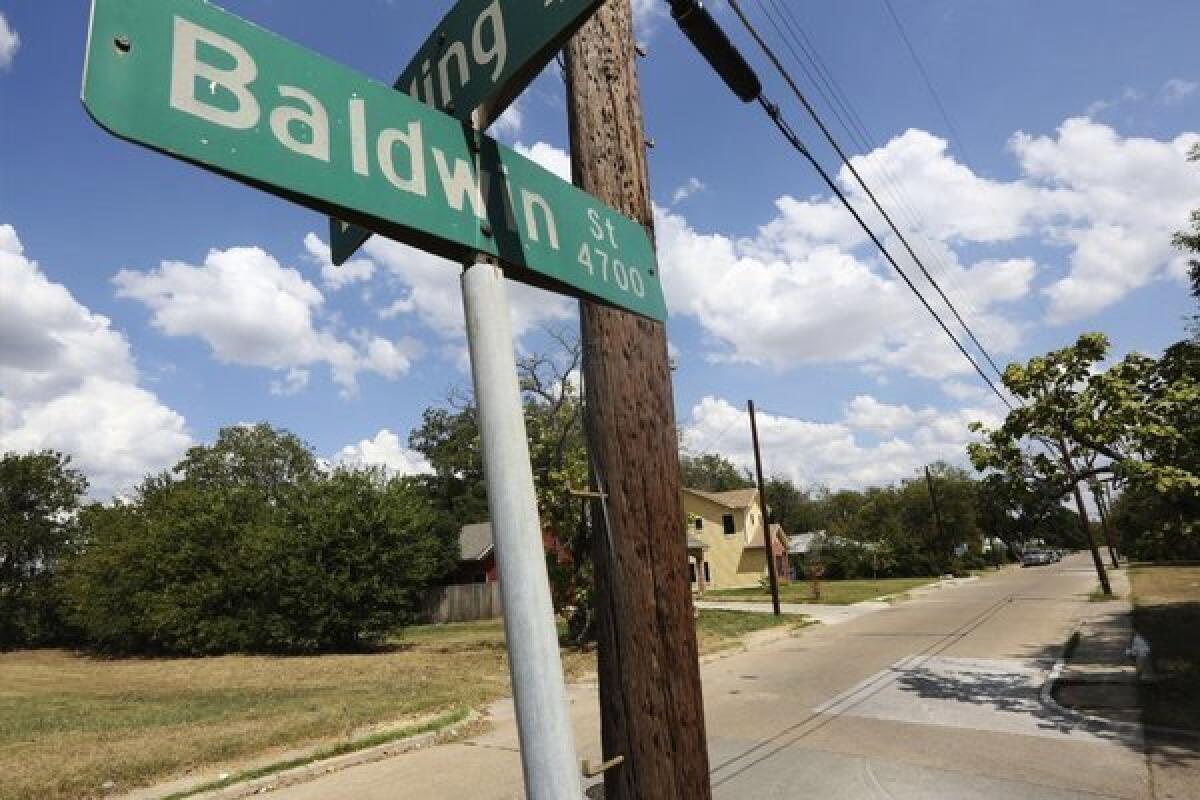This photo shows Baldwin Street, where rape suspect Van Dralan Dixson has a home.