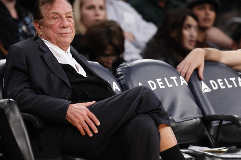Anger toward Clippers owner Donald Sterling, shown in 2010, surged through social media on Saturday.
