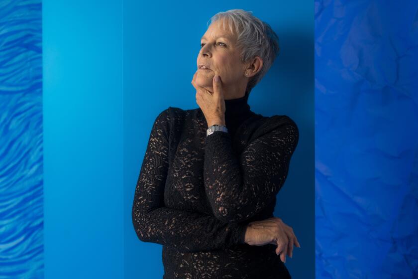 Toronto, Ont - September 06: Jamie Lee Curtis from "The Last Showgirl," photographed in the Los Angeles Times Studios at RBC House, during the Toronto International Film Festival, in Toronto, Ont, Canada Friday, Sept. 6, 2024 in Toronto, Ont. (Jason Armond / Los Angeles Times)