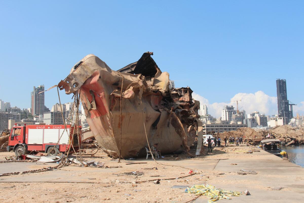 The explosion in Beirut's port destroyed the Amadeo, an edible-oil tanker.