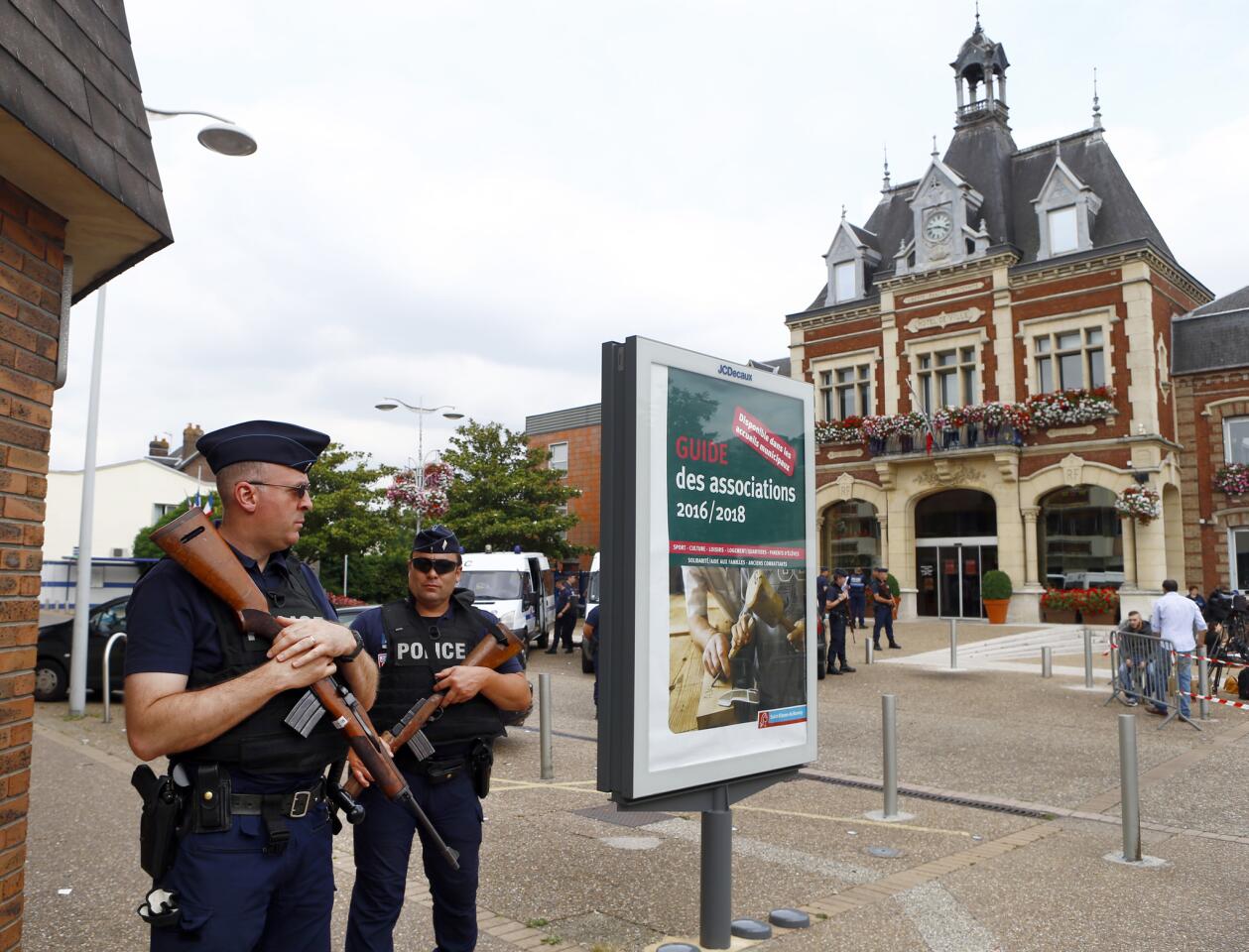 Attackers with knives kill priest in northern France
