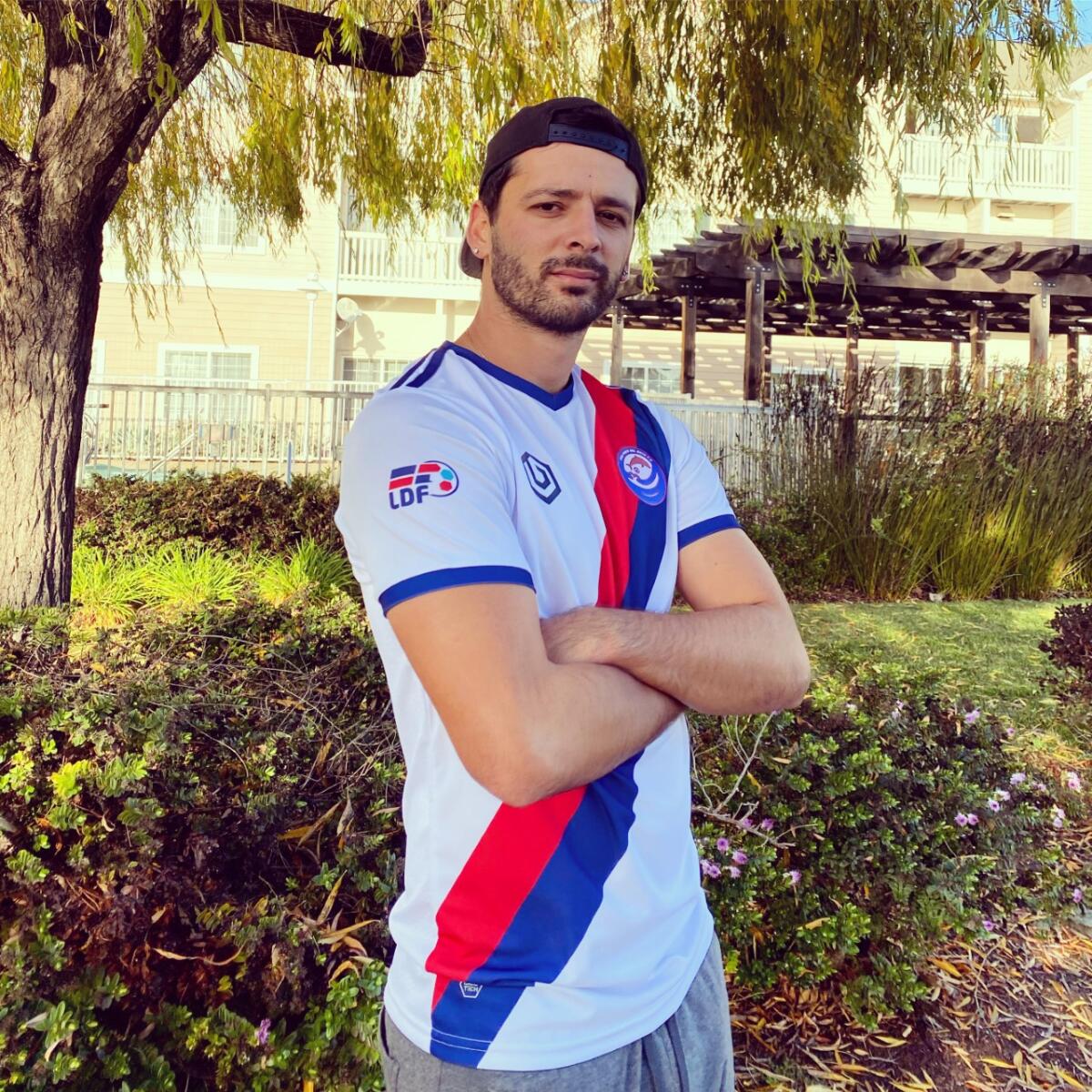 Professional soccer player Simon Mršić