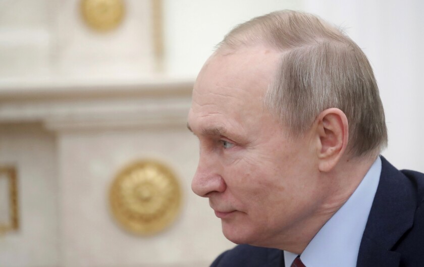 Russian President Vladimir Putin in January.