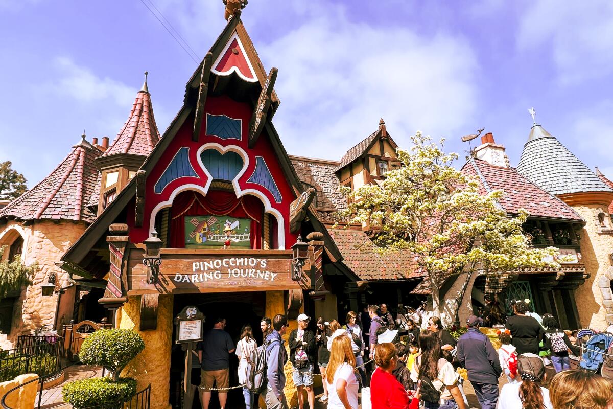 Pinocchio's Daring Journey at Disneyland.