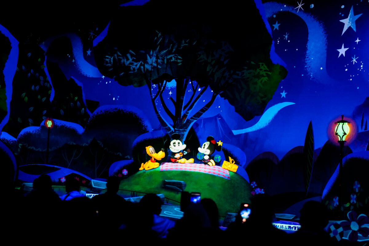 Mickey and Minnie's Runaway Railway has a theme of friendship and light romance.
