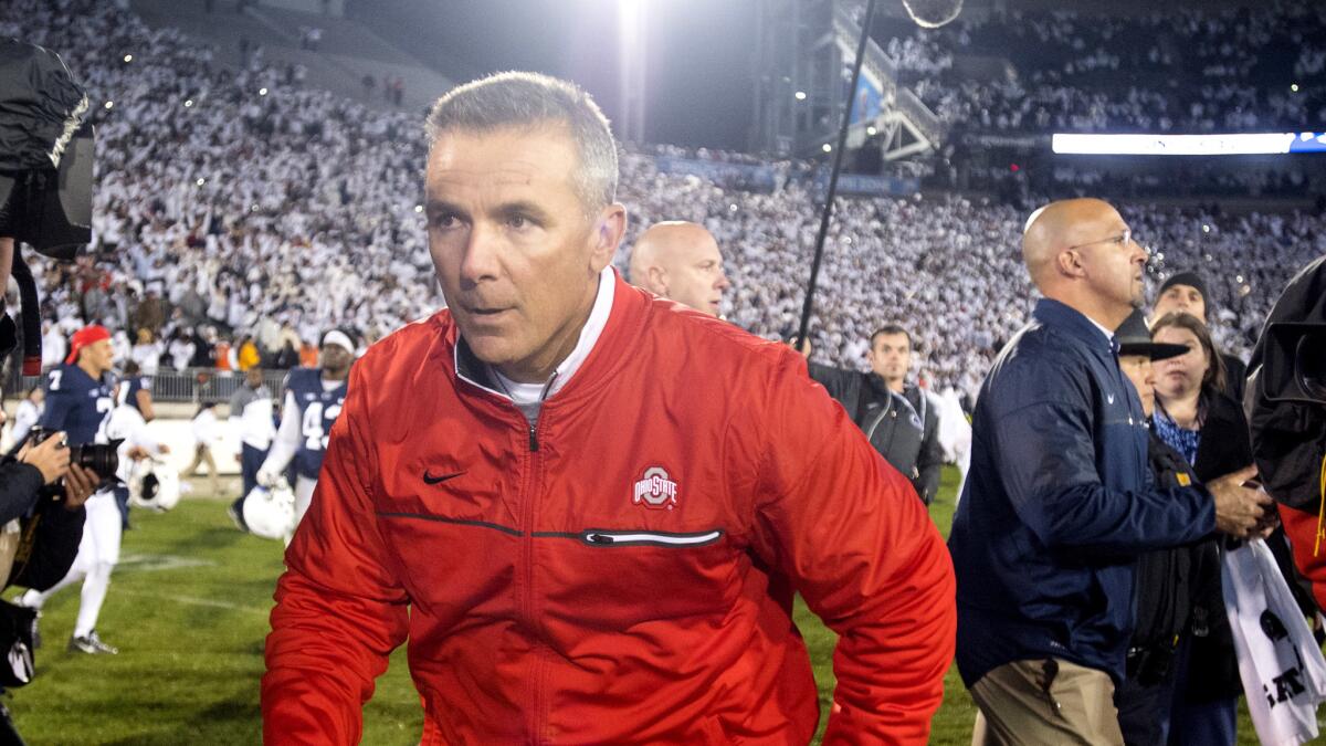 When Coach Urban Meyer and Ohio State exited Penn State with a loss on Oct. 22, it turned the Big Ten Conference race and College Football Playoff picture into a mess.