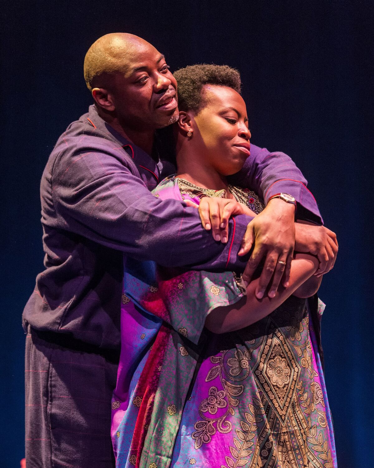 Dayo Ade as Papa and Omoze Idehenre as the mother NeNe in "Good Grief." (Craig Schwartz)