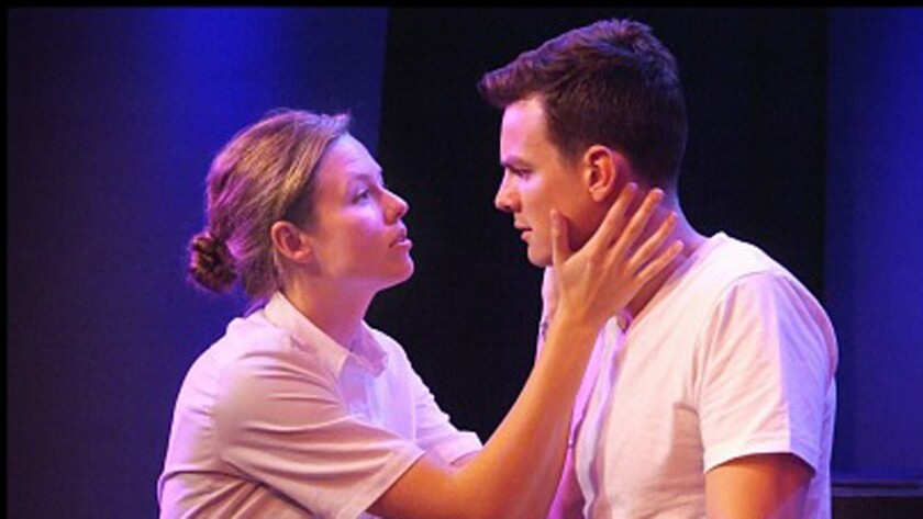A scene from the play "Disconnection" at the Beverly Hills Playhouse.