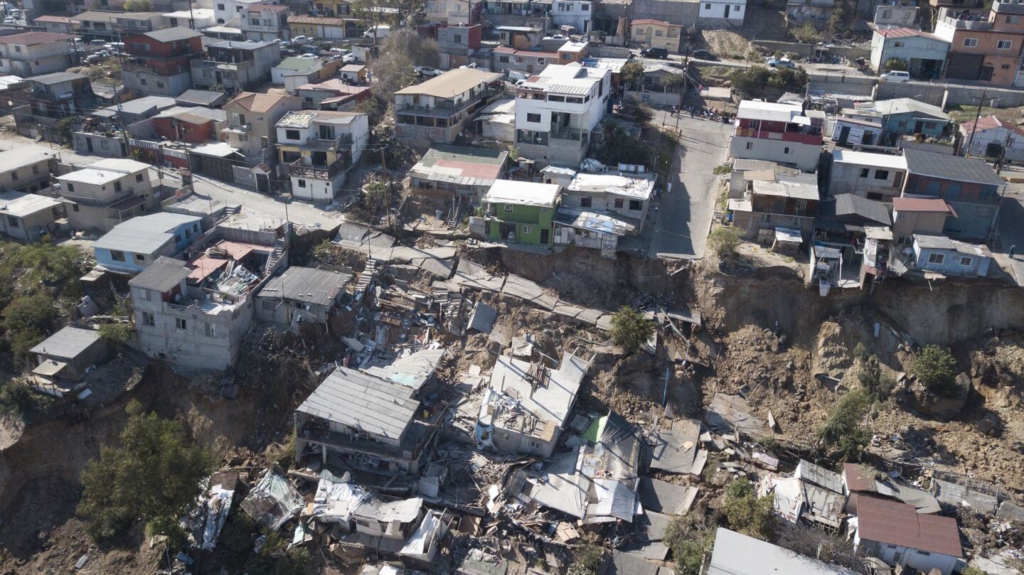 Tijuana landslide aerials
