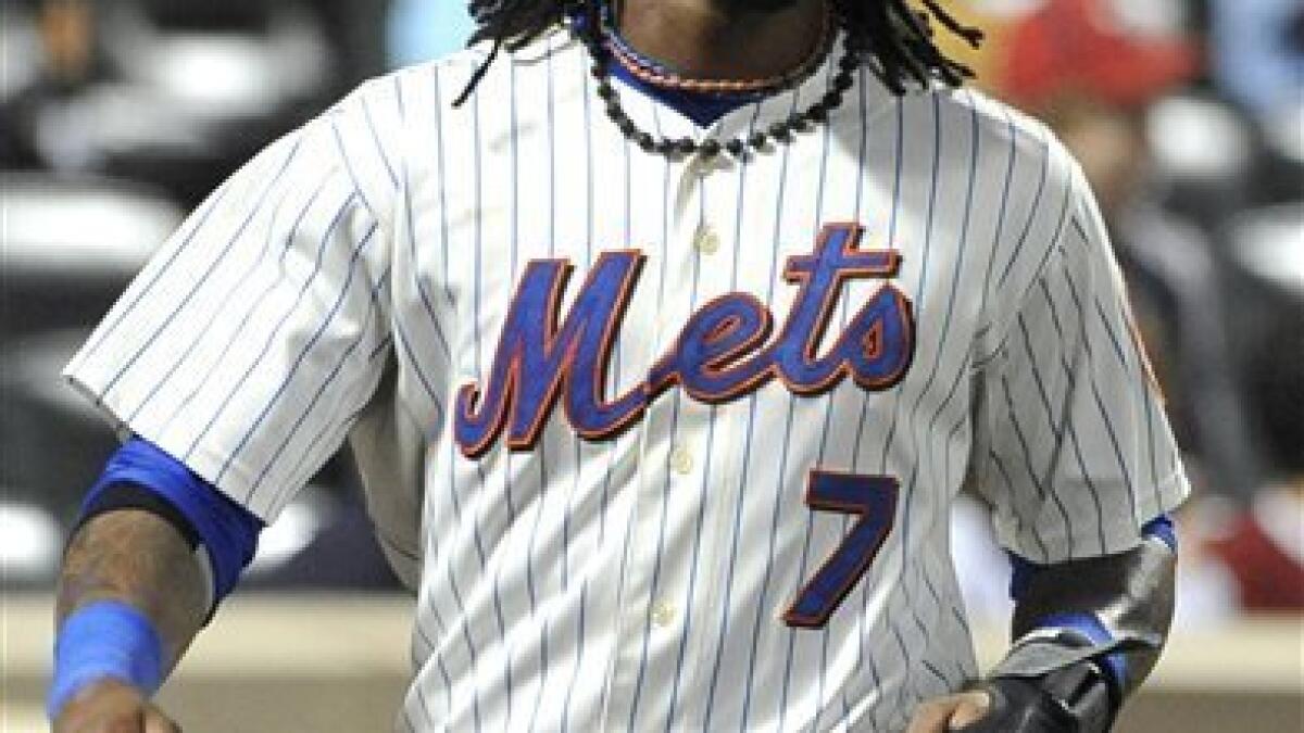 New York Mets Johan Santana Baseball Jersey Youth Stripe
