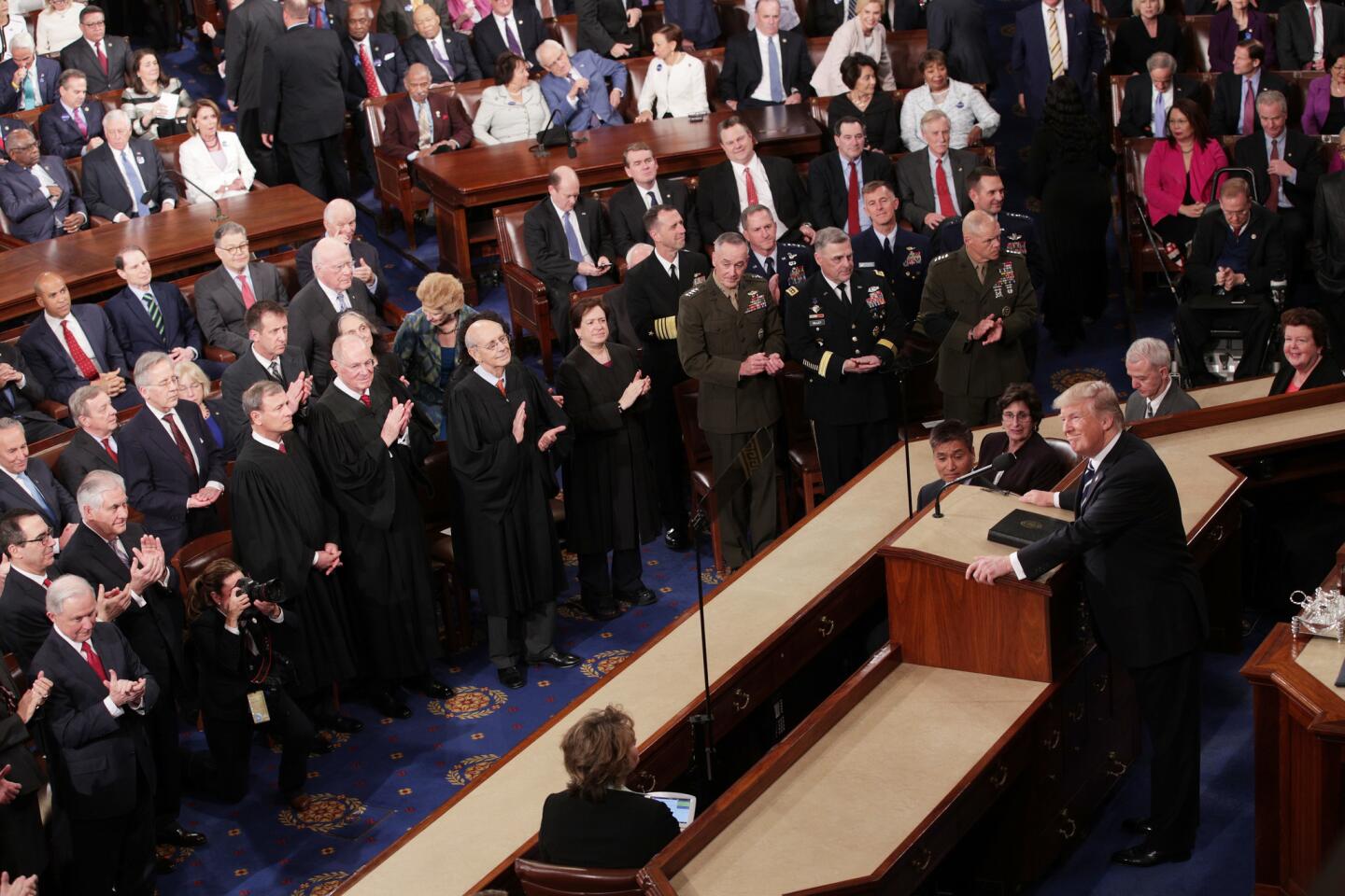 President Trump's first speech to Congress