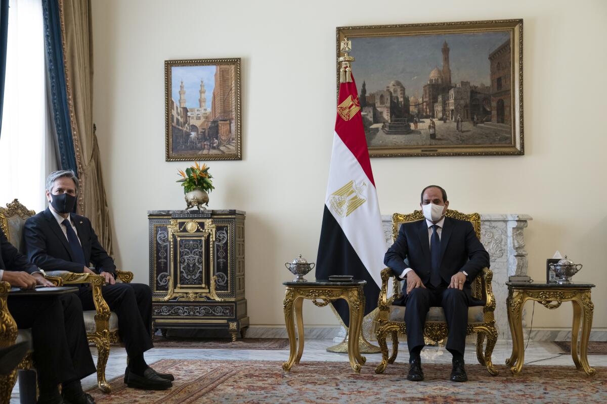 Secretary of State Antony Blinken meets with Egyptian President Abdel Fattah Sisi