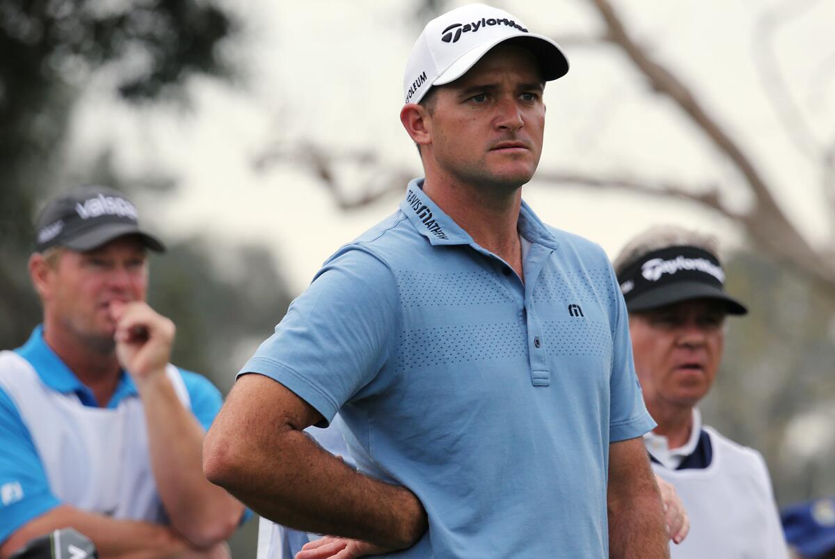 Sam Saunders finished at seven under par in the first round of the Genesis Open at Riviera Country Club in Pacific Palisades on Feb. 16.