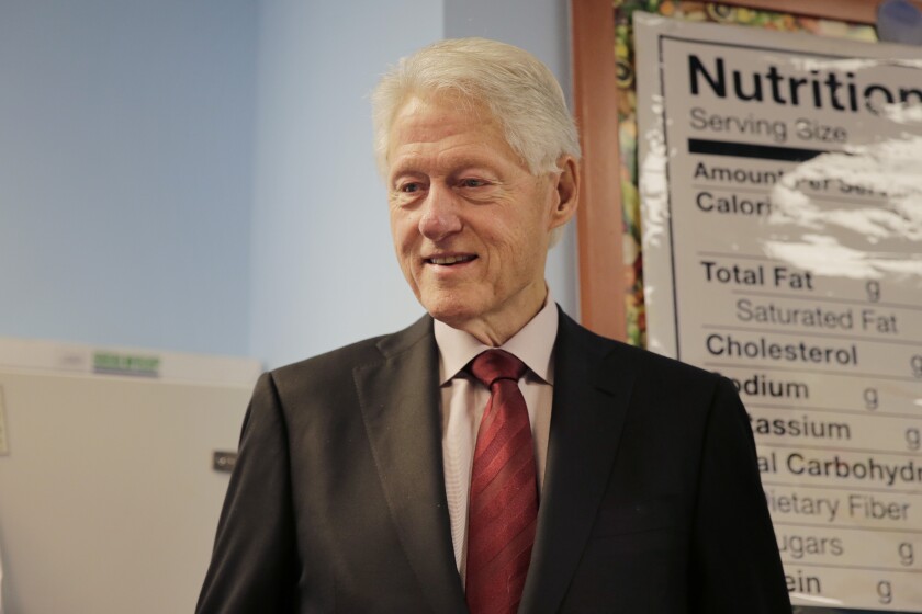 Virus Outbreak Bill Clinton