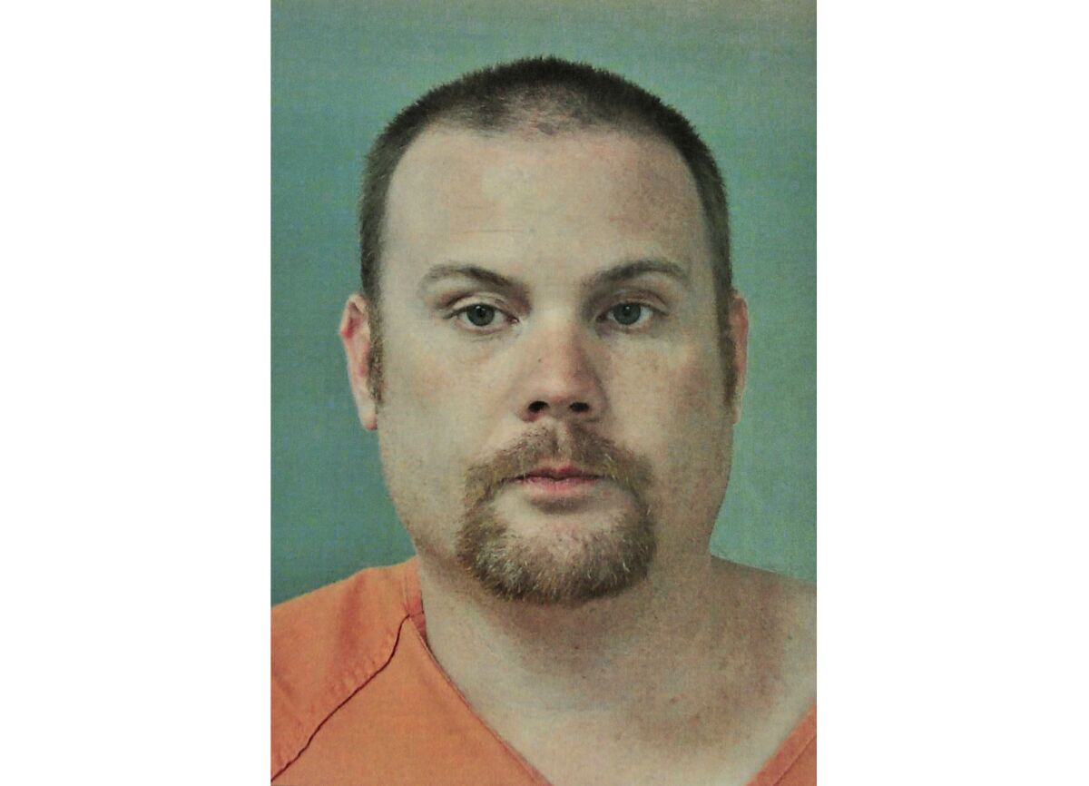 This photo provided by the Madison County Sheriff's Department shows Christopher Henderson. The man convicted of killing his estranged wife, her unborn child and three other people six years ago in north Alabama was sentenced to death Thursday, Oct. 14, 2021 after being convicted of multiple counts of capital murder. (Madison County Sheriff's Department/AL.com, via AP)