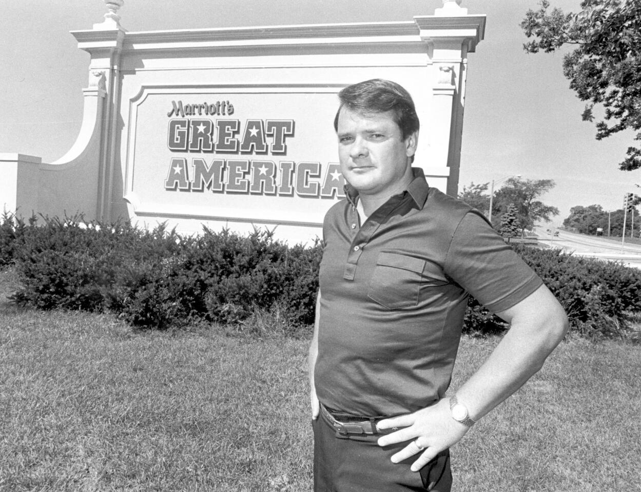 Richard Welton, shown in 1983, played a key role in the opening of Six Flags Great America in Gurnee. Welton, who served as mayor of Gurnee from 1973 to 2001, died July 31 at 72. Read the obituary.
