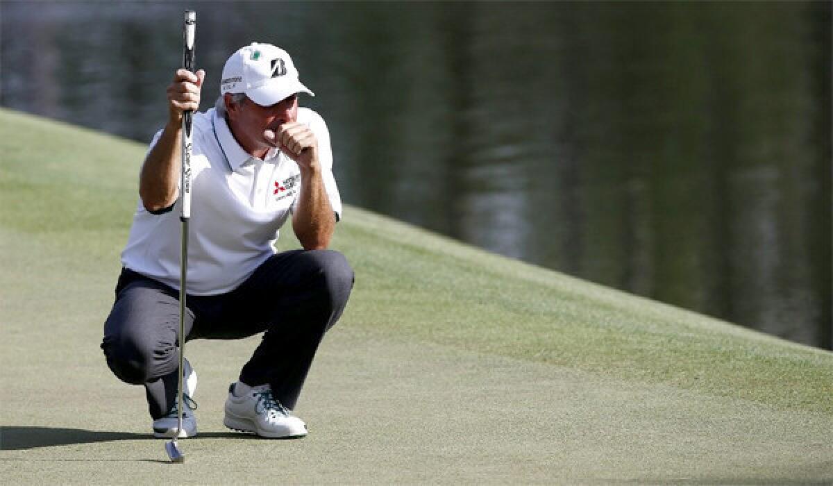Fred Couples, 54, is making a play at the Masters after finishing two-under par following Friday's round of the tournament at Augusta National Golf Club.