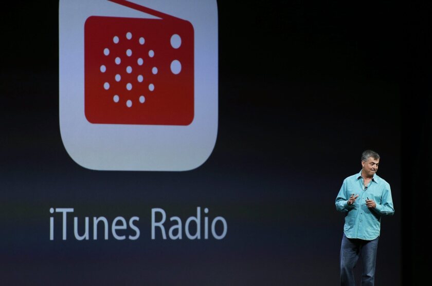 Apple's Eddy Cue, senior vice president of Internet software and services, announced the new iTunes Radio during the keynote address at the Worldwide Developers Conference.