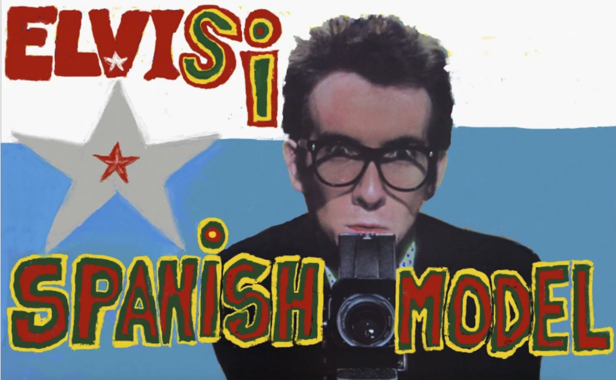 En esta imagen proporcionada por UMe la portada de “Spanish Version” de Elvis Costello 