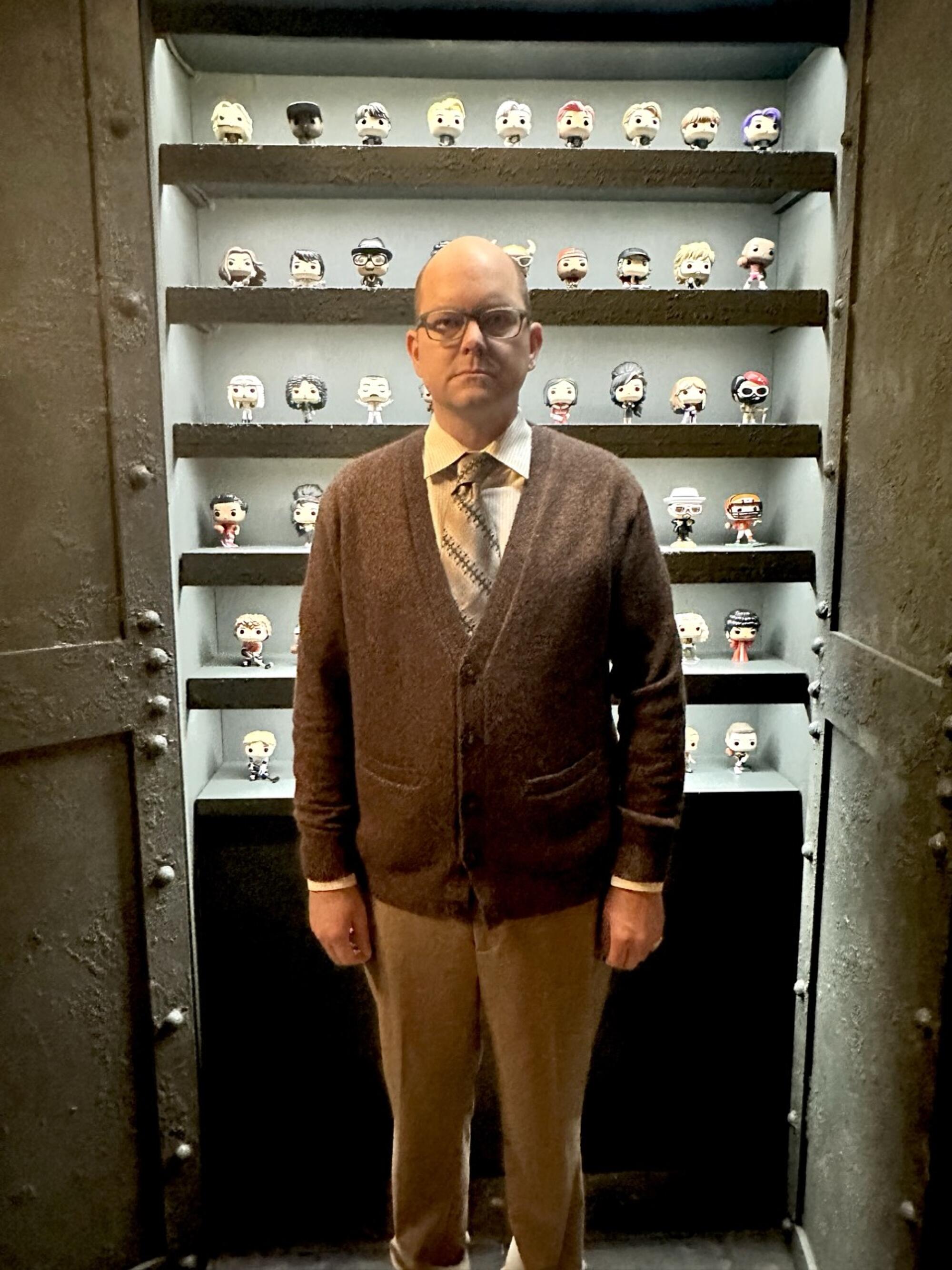 Proksch on the set of "What We Do in the Shadows."