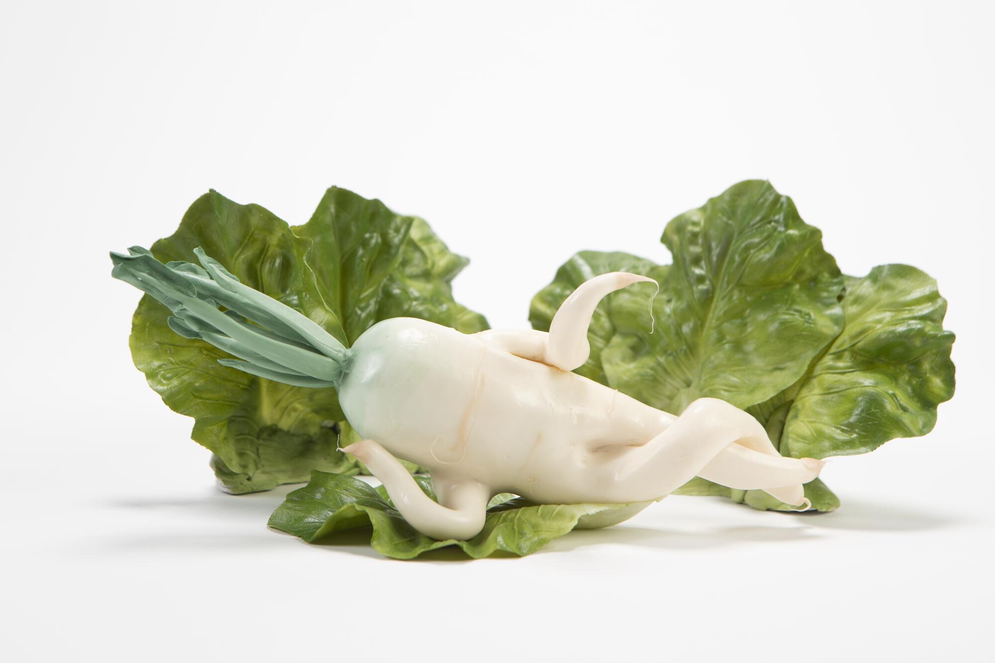 Produce known as the Daikon Pal, which Meow Wolf describes as "awfully friendly."