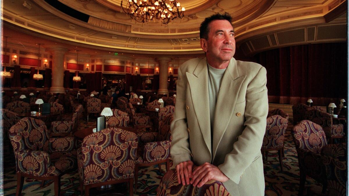Sandy Gallin at Bellagio Hotel in Las Vegas in 1999, when he was chief of Mirage Entertainment and Sports, Inc.