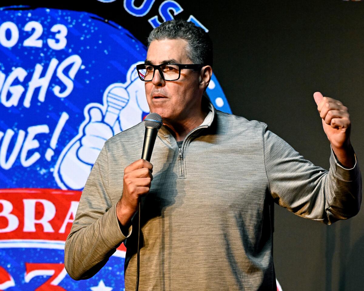 Adam Carolla on evacuating his Malibu home, exiting California and doing fire jokes: 'Make sure it's funny' - Los Angeles Times