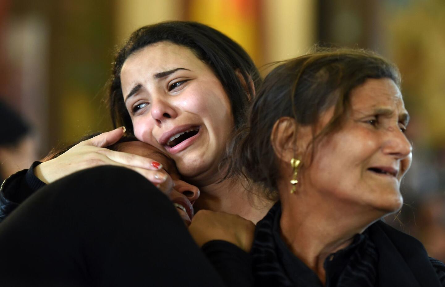 Egypt church bombing funerals