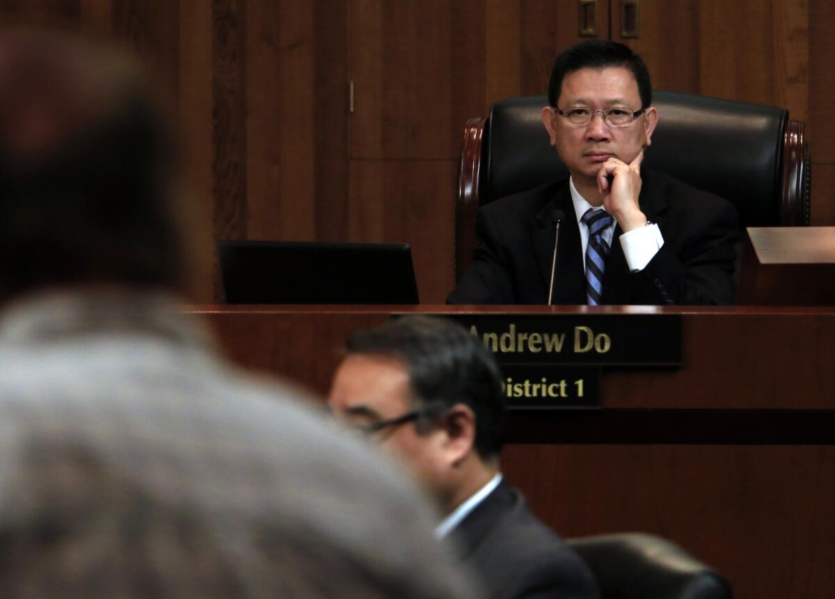 Andrew Do was singled out in the recently-published open letter criticizing the O.C. Board of Supervisors for its stance opposing California's sanctuary state law.