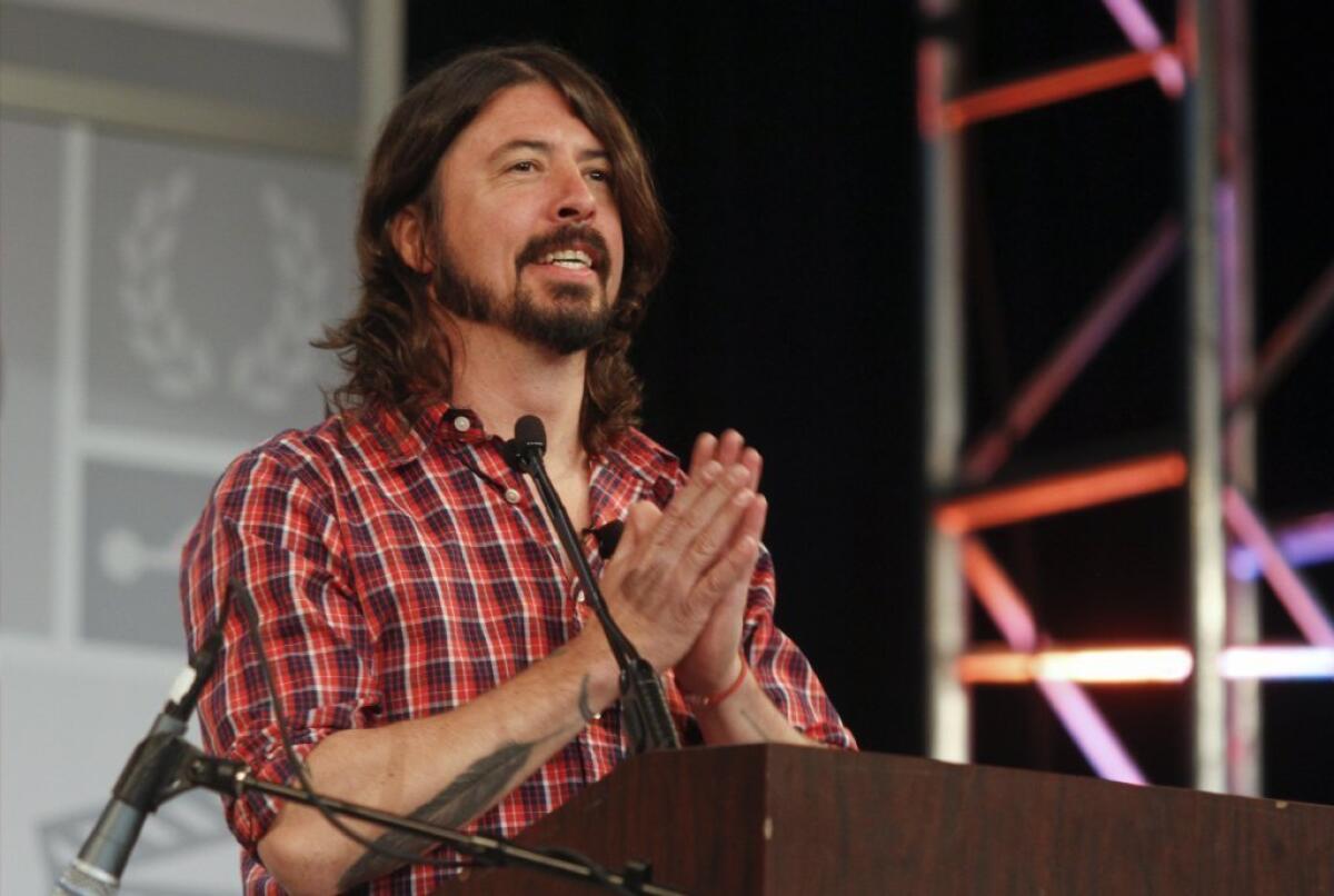 Dave Grohl discusses Nirvana, Foo Fighters, his punk rock youth and more at South by Southwest in Austin, Texas.
