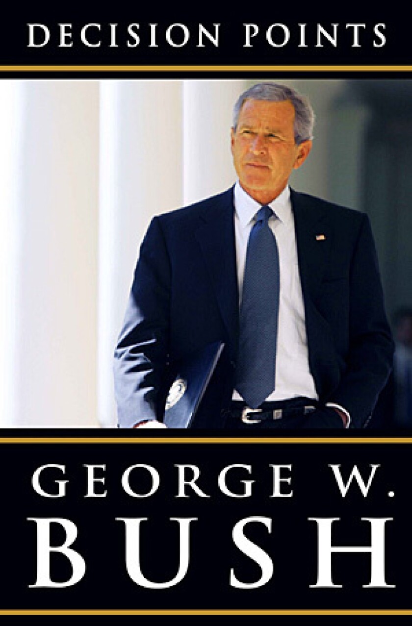 Crown Publishers will release George W. Bush's "Decision Points" on Nov. 9.