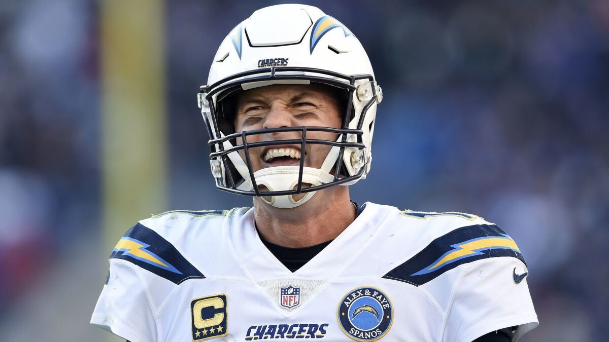 Philip Rivers will lead the Chargers against the New England Patriots on Sunday in the AFC divisional-round playoffs.