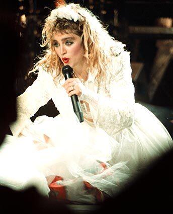 Madonna Performs on the Virgin Tour