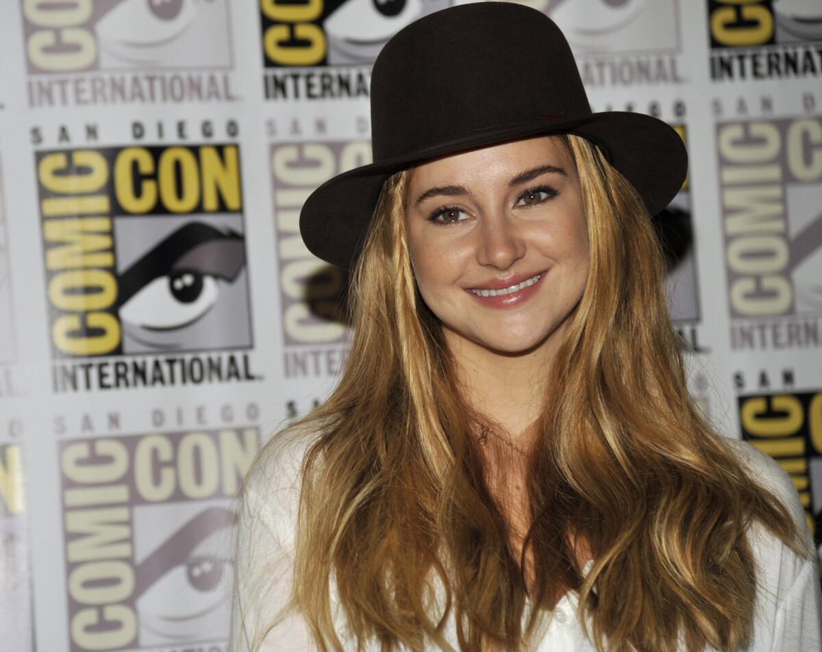 Shailene Woodley at Comic-Con last week in San Diego.