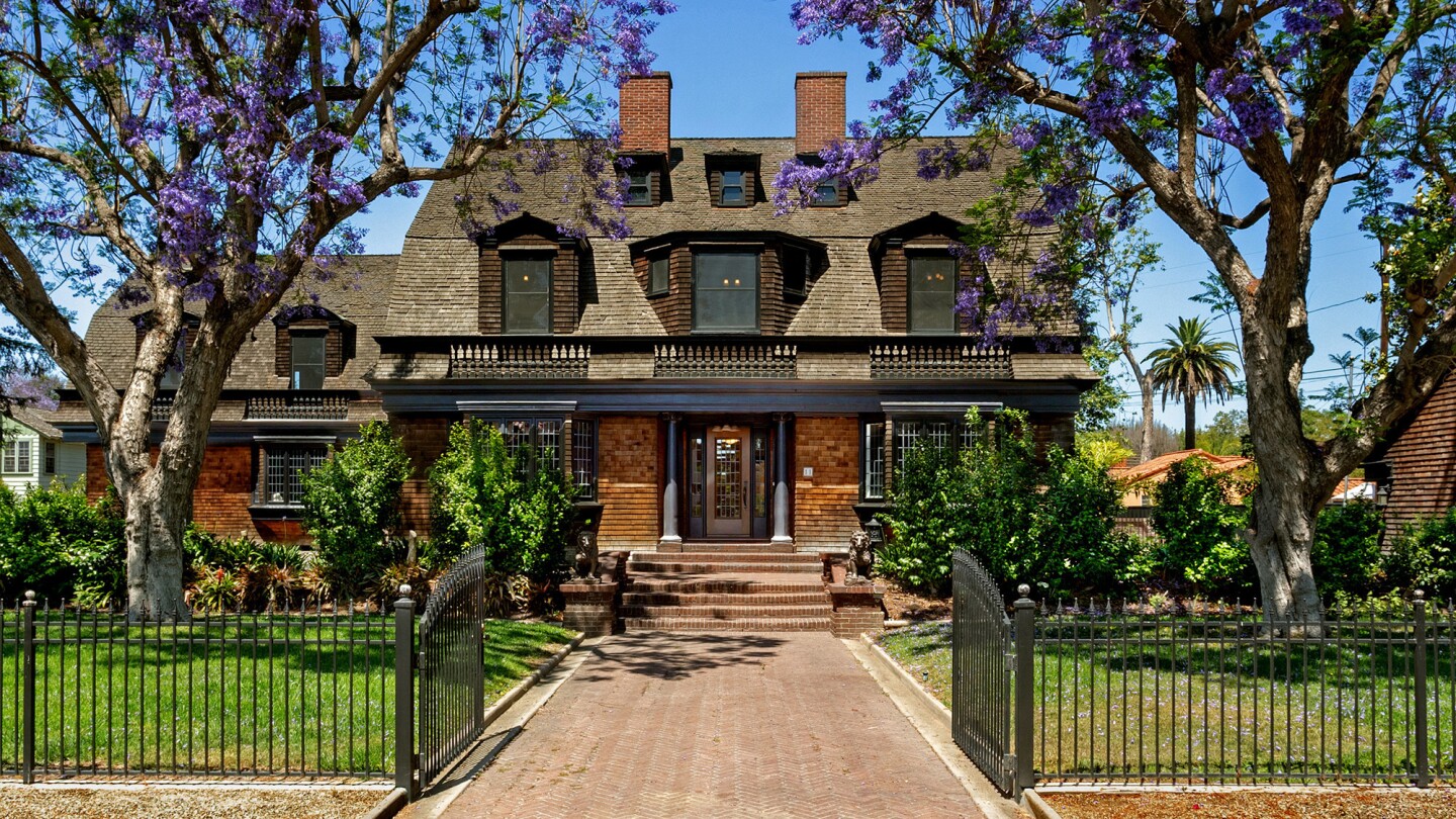 The Long Beach mansion, built in 1890, has eight bedrooms within its nearly 7,000 square feet of living space.