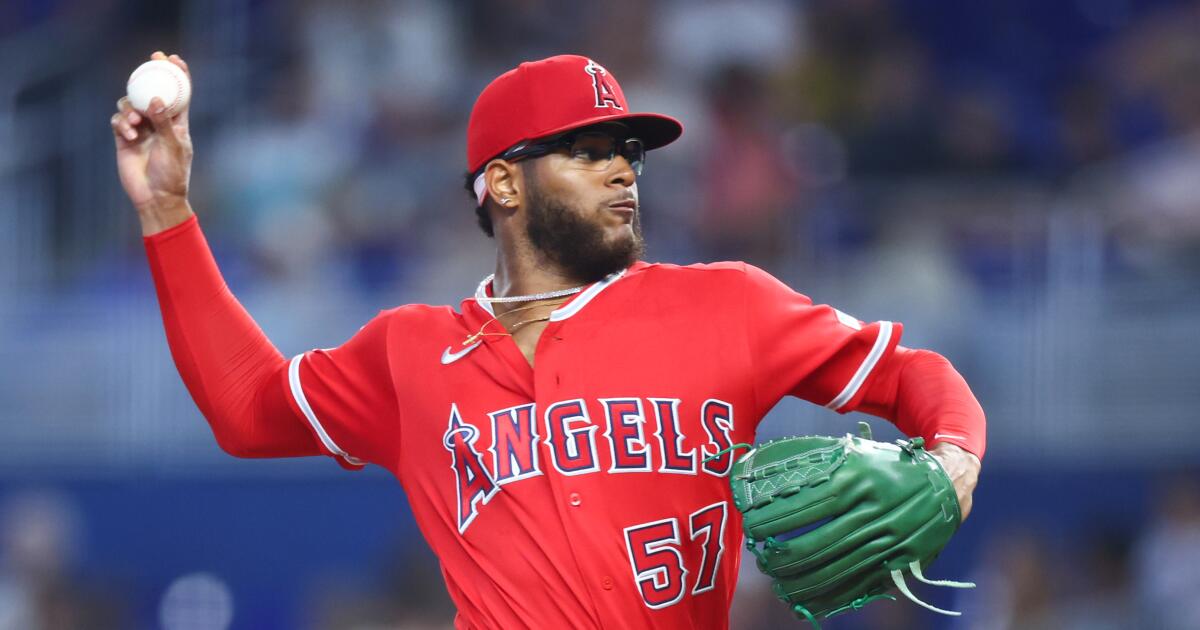 Angels shut down by Sandy Alcantara and Marlins in loss