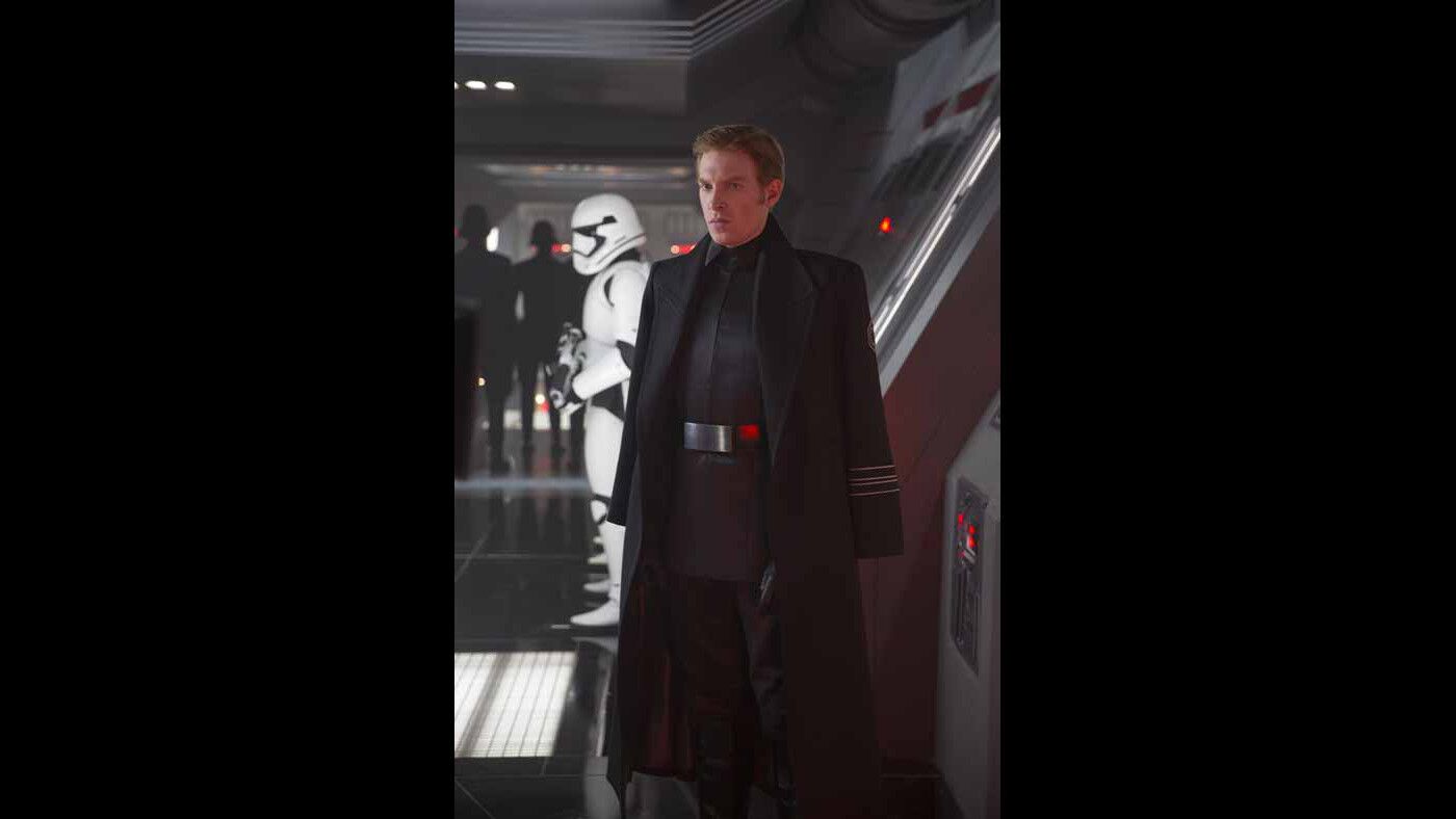 Domhnall Gleeson stars as General Hux in "The Force Awakens."