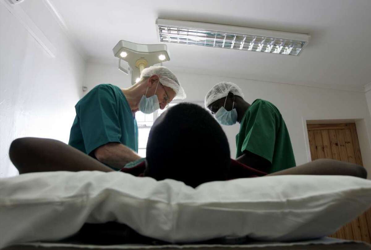 A man in Swaziland opts for circumcision in 2008, after the United Nations reported that the procedure could reduce the risk of contracting HIV by up to 60%.