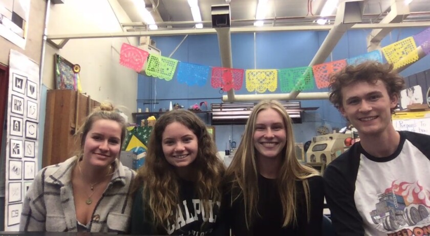 Hayden Gawel, Tatum Evans, Elizabeth Parr and Will Spann