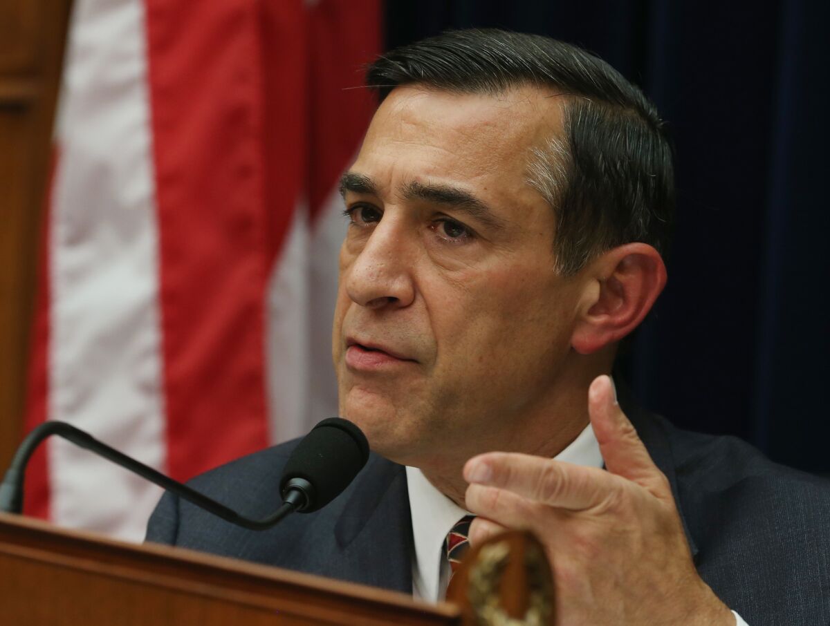 Rep. Darrell Issa, R-Vista, speaks during a House Oversight and Government Reform Committee hearing on Capitol Hill in October, 2014. Issa and Rep. Juan Vargas, D-San Diego, recently joined the Climate Solutions Caucus.