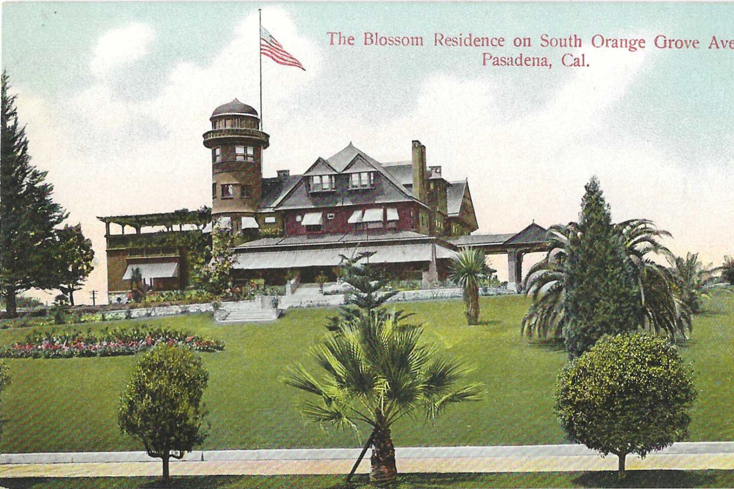 The Blossom Residence on South Orange Grove Ave., Pasadena, Cal.