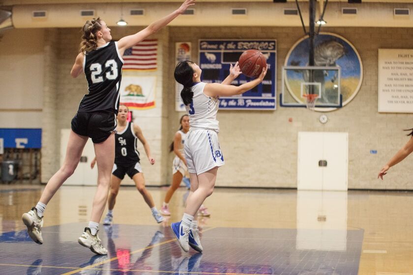 After a year dancing at Rancho Bernardo High, Norah Park is back on the Broncos basketball team for her senior year. 