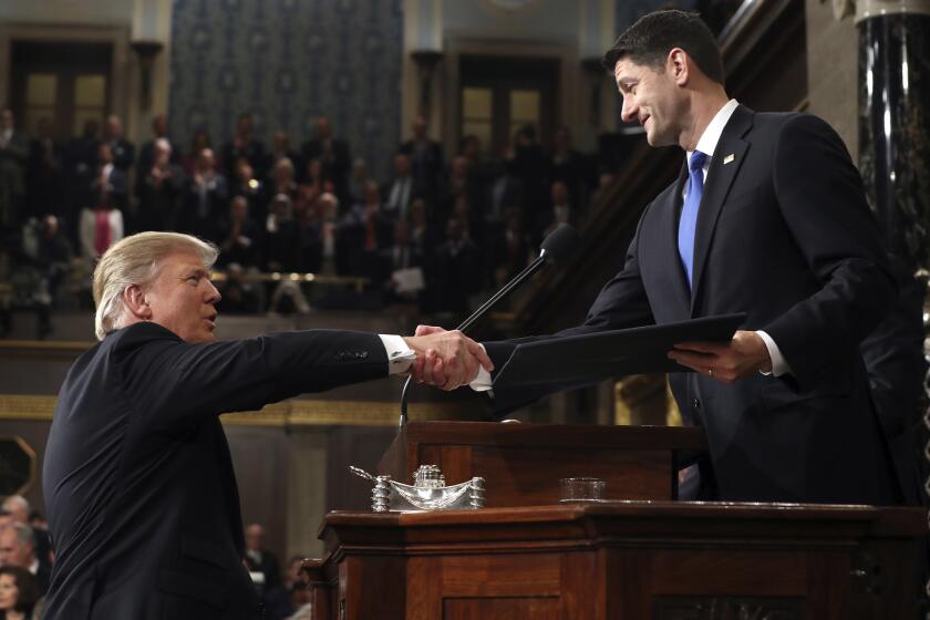 President Trump and House Speaker Paul D. Ryan.