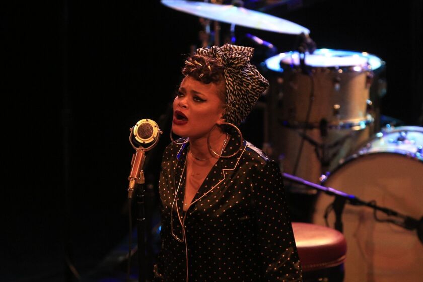 Grammy nominated Andra Day performed at the Observatory North Park Tuesday evening.
