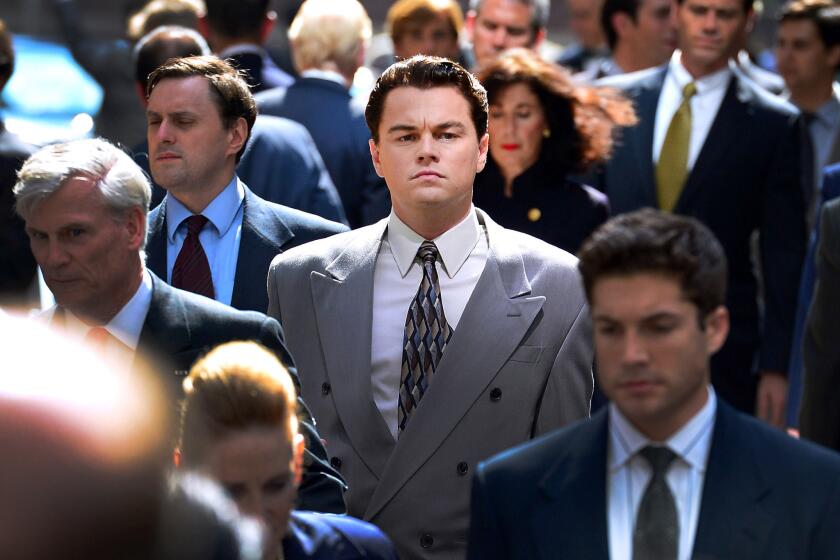Leonardo DiCaprio in "The Wolf of Wall Street."