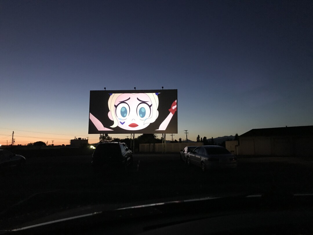 Drive throughs and drive-ins were fading. Coronavirus made
them a lifeline 14 “Birds of Prey” on the big screen at the Mission Tiki drive-in theater in Montclair
